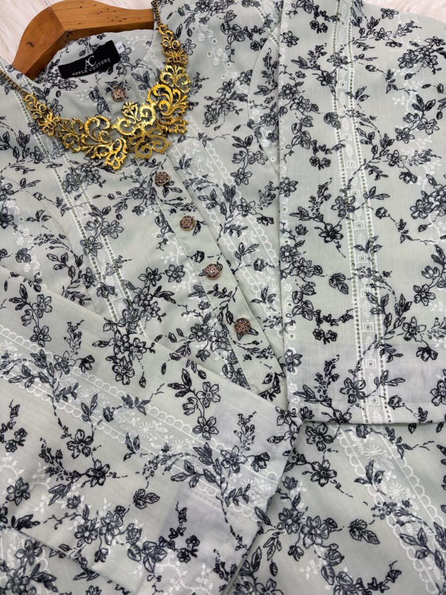 ADINDA KURUNG COTTON LIGHT SAGE SULAM 2.0 - Image 2