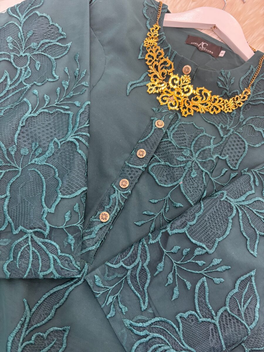 ADINDA KURUNG PREMIUM EMBROIDERY 2.0 DARK TURQUOISE - Image 2