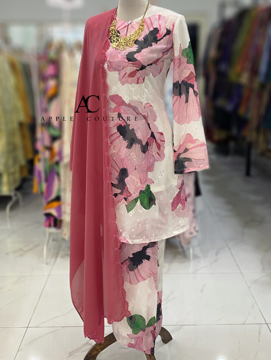 CAMELIA KURUNG MODEN EMBOSS CHIFFON