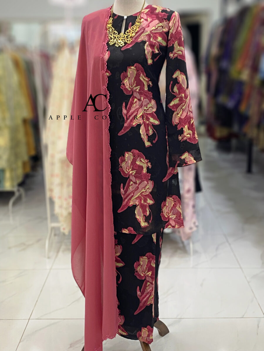 CAMELIA KURUNG MODEN EMBOSS CHIFFON