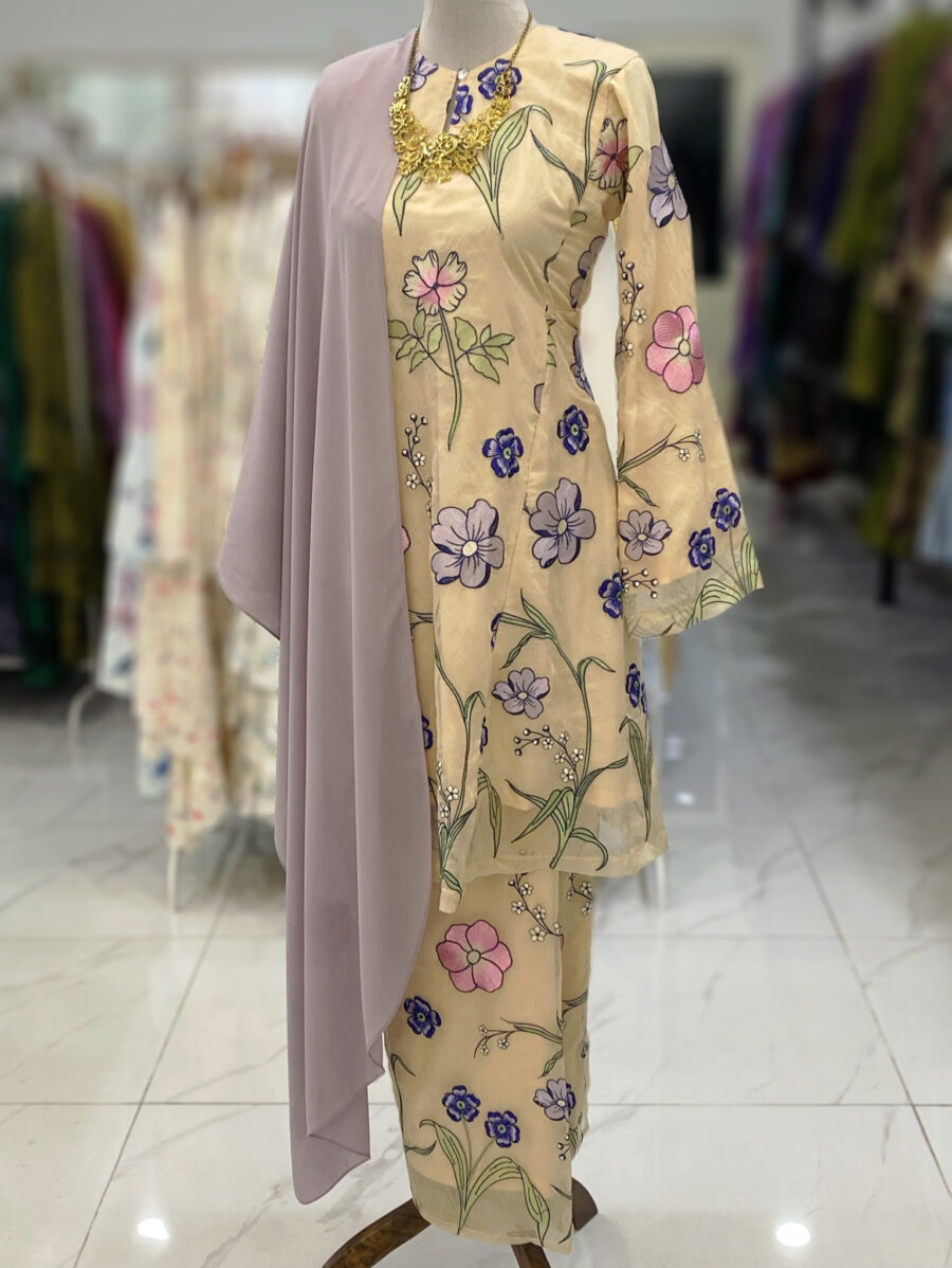 MELOR KURUNG RIAU ORGANZA WRINKLES