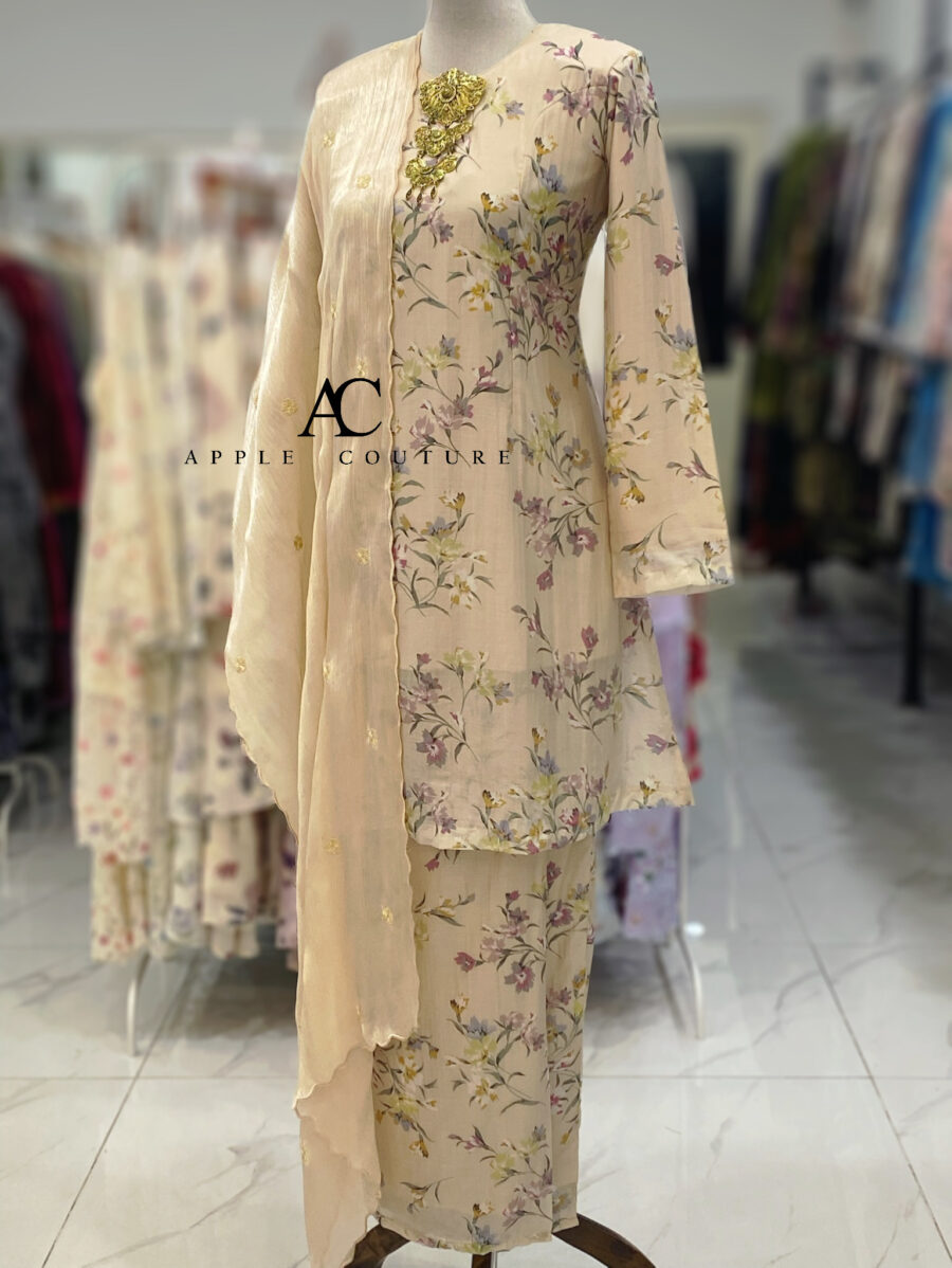 CAMELIA KURUNG MODEN SOFT COTTON BEIGE