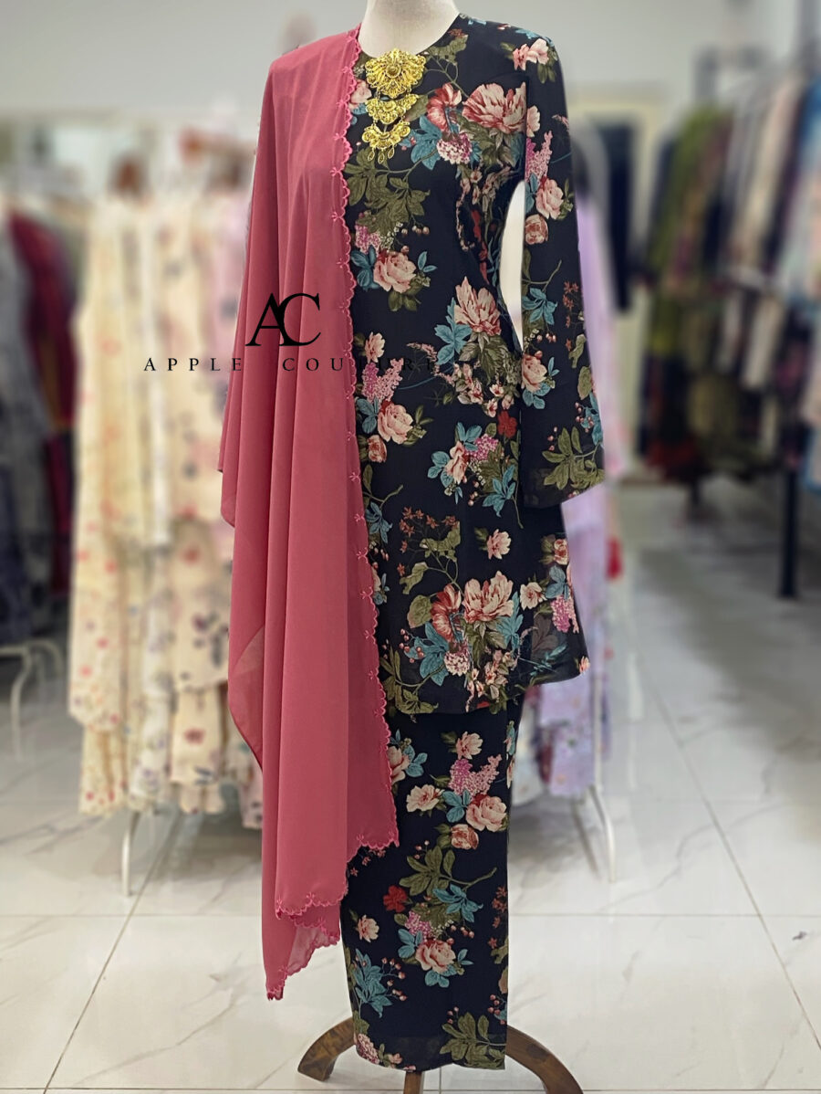 CAMELIA KURUNG PRINTED CHIFFON