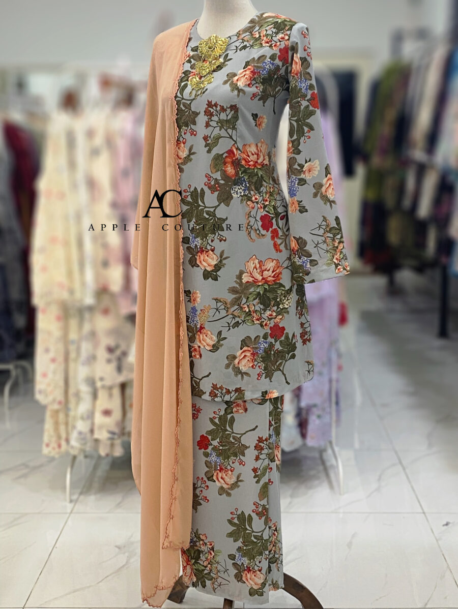 CAMELIA KURUNG PRINTED CHIFFON