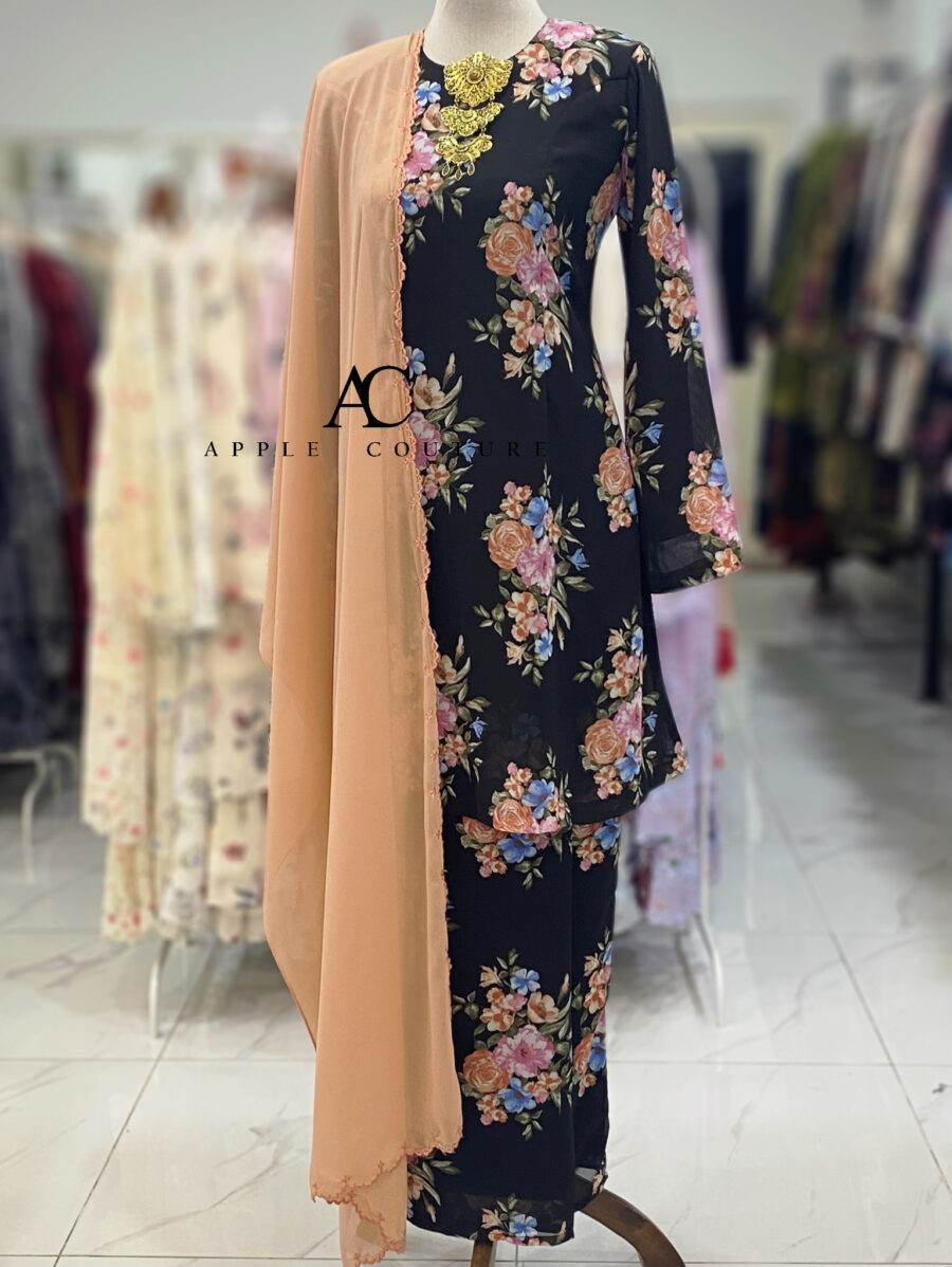 CAMELIA KURUNG PRINTED CHIFFON