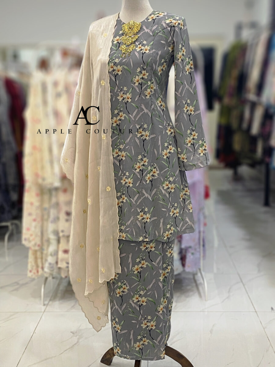 CAMELIA KURUNG PRINTED CHIFFON