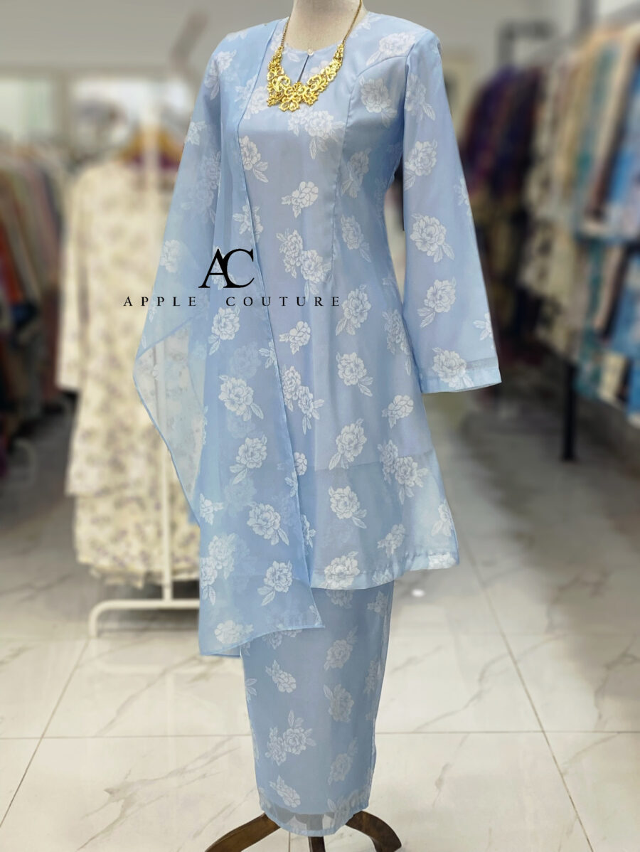 CAMELIA KURUNG PREMIUM ORGANZA BABY BLUE