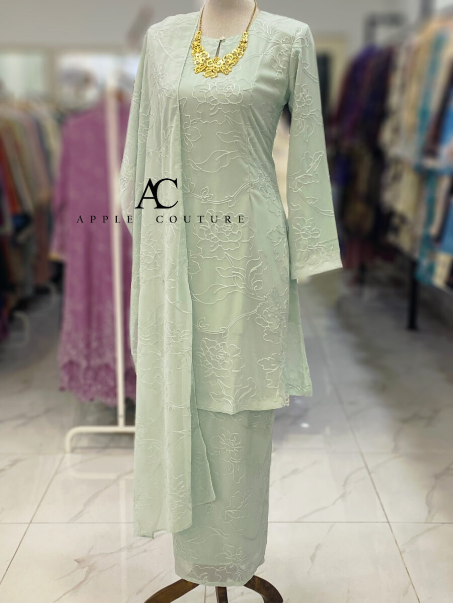 CAMELIA KURUNG PREMIUM CHIFFON SULAM MINT