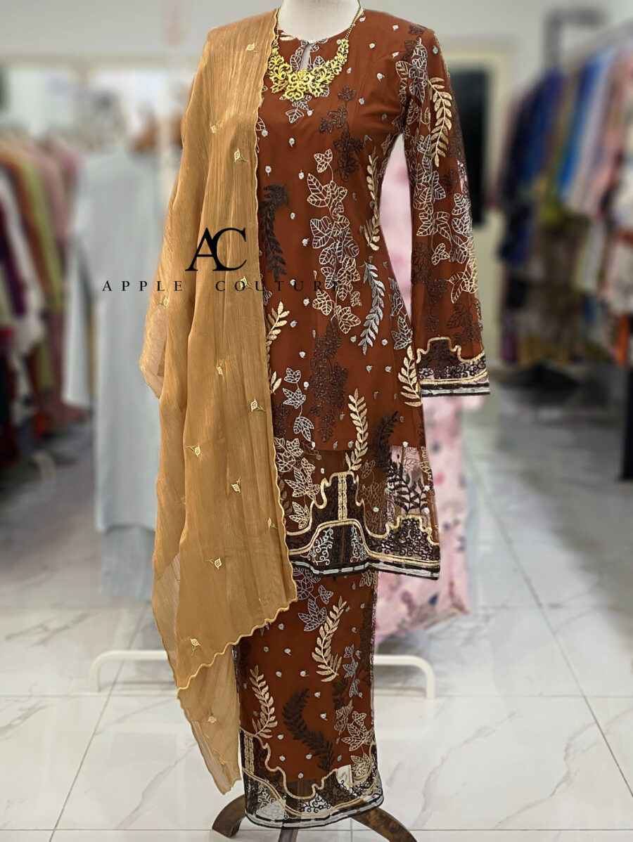 CAMELIA KURUNG PREMIUM LACE BROWN